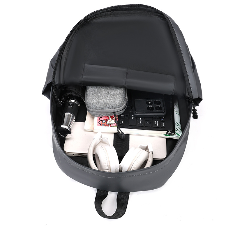 New Korean-style men's backpack for cross-border foreign trade, large capacity, simple commuting computer bag, and schoolbag for junior and senior high school students Item Picture