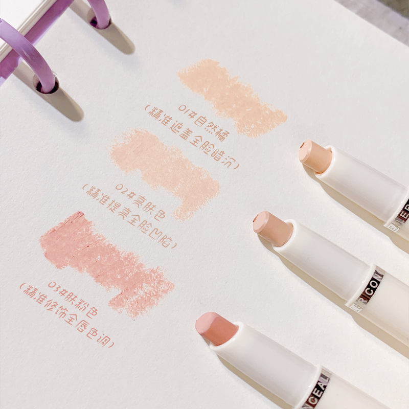 kakashow Flawless skin-friendly concealer pen is light, moist and fine. It provides concealer without creasing or smudge. Wholesale for two-headed women Specification drawing