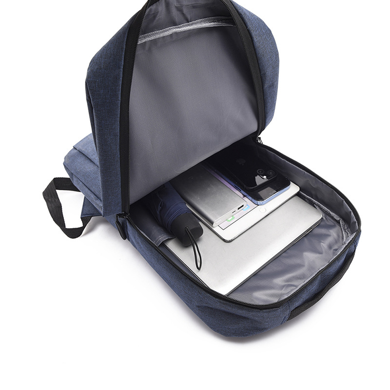 New minimalist business computer backpack, casual and lightweight solid-color backpack, large-capacity personalized schoolbag, one-piece consignment Application Scenario