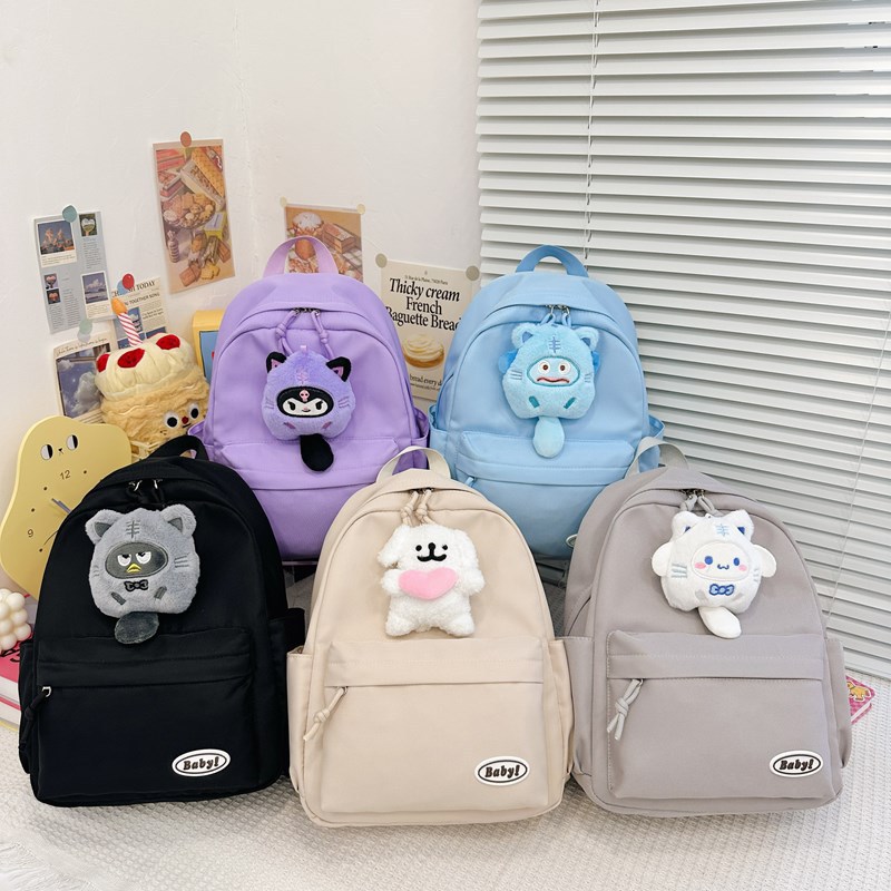 Kindergarten backpack, travel Kuromi, lightweight, high appearance level, cute children's travel backpack, cartoon casual backpack Specification drawing
