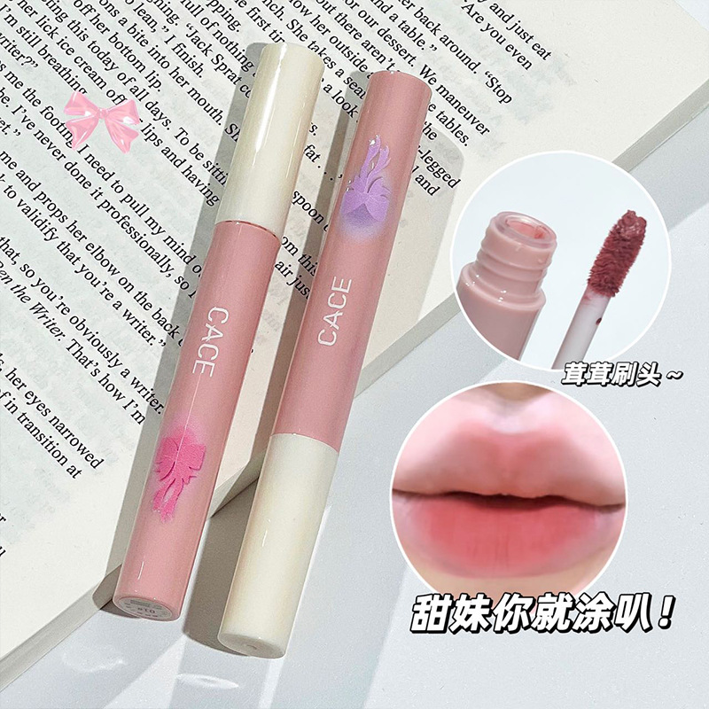 CACE New Product Bow Dream Lip Clay Set, six-color set box, matte matte velvet Whitening Student wholesale details Picture