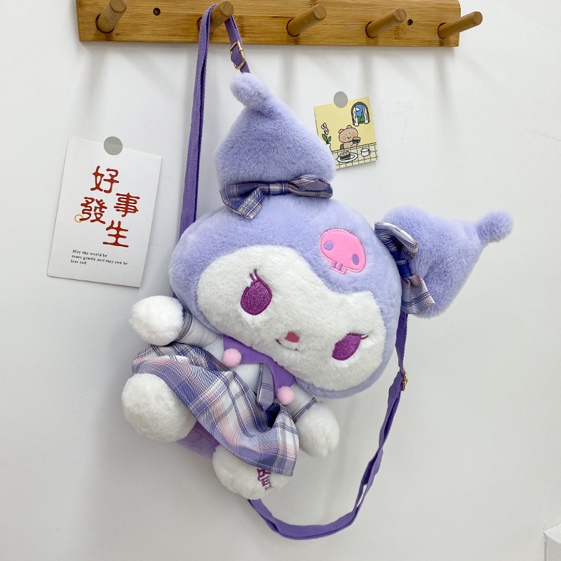 Cute plush toys of cartoon jk Kuromi Melody dolls are perfect for your girlfriend or best friend as birthday gifts details Picture
