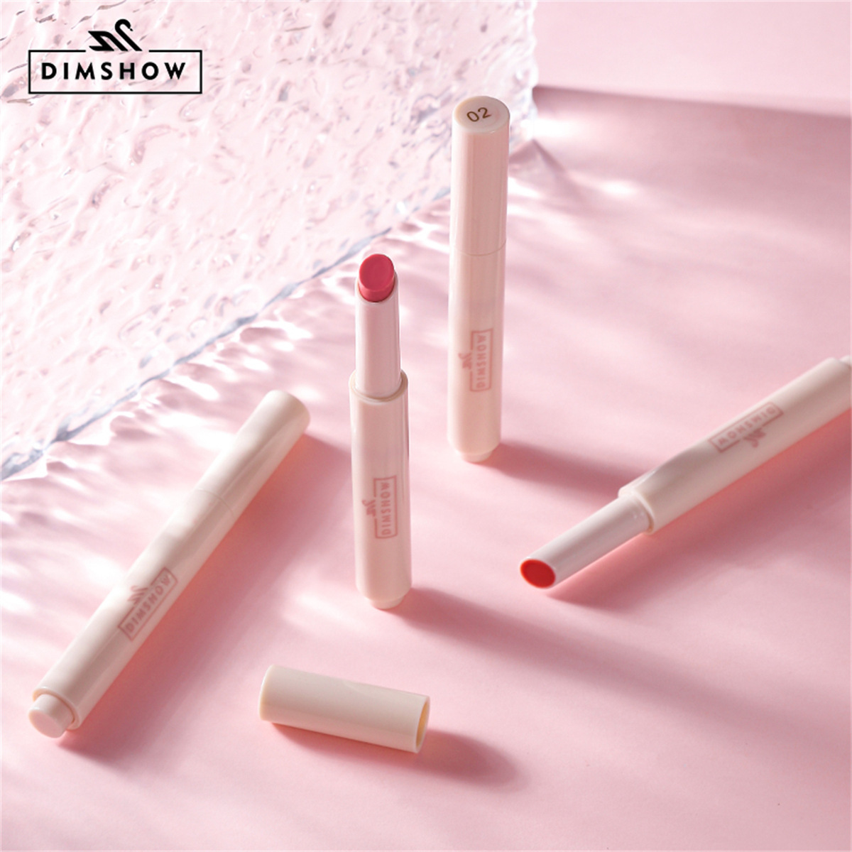 DIMSHOW Cross-border Dudu Lip Mirror Water Glow Lip Mask Specification drawing