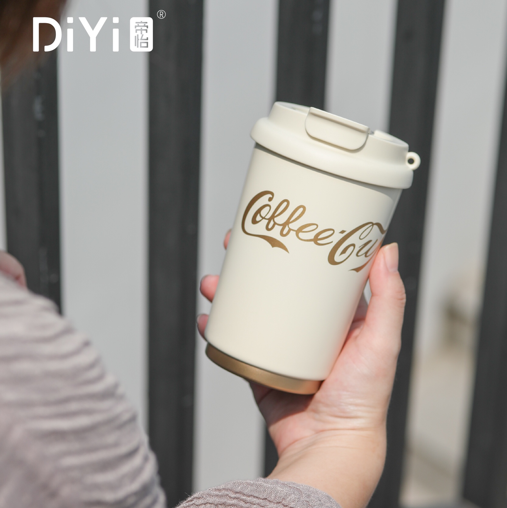 [2023 Autumn/Winter New Collection] My Coffee ☕️ diary! DY-BW1075 Diyi Rich Coffee Cup 380ml, made of 316 stainless steel inside and 304 stainless steel outside, upgraded seamless inner liner! details Picture