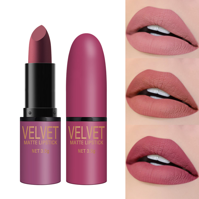Langmanni bullet-shaped matte Lipstick Set, matte square water not easy to stick to cups, 6-color gift box lipstick set details Picture