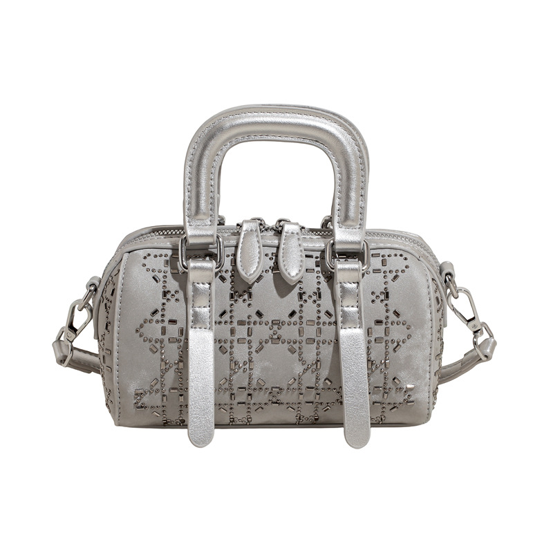 A simple and versatile Korean version of a niche handbag, a new summer fashion crossbody Boston bag for women in 2025 Item Picture