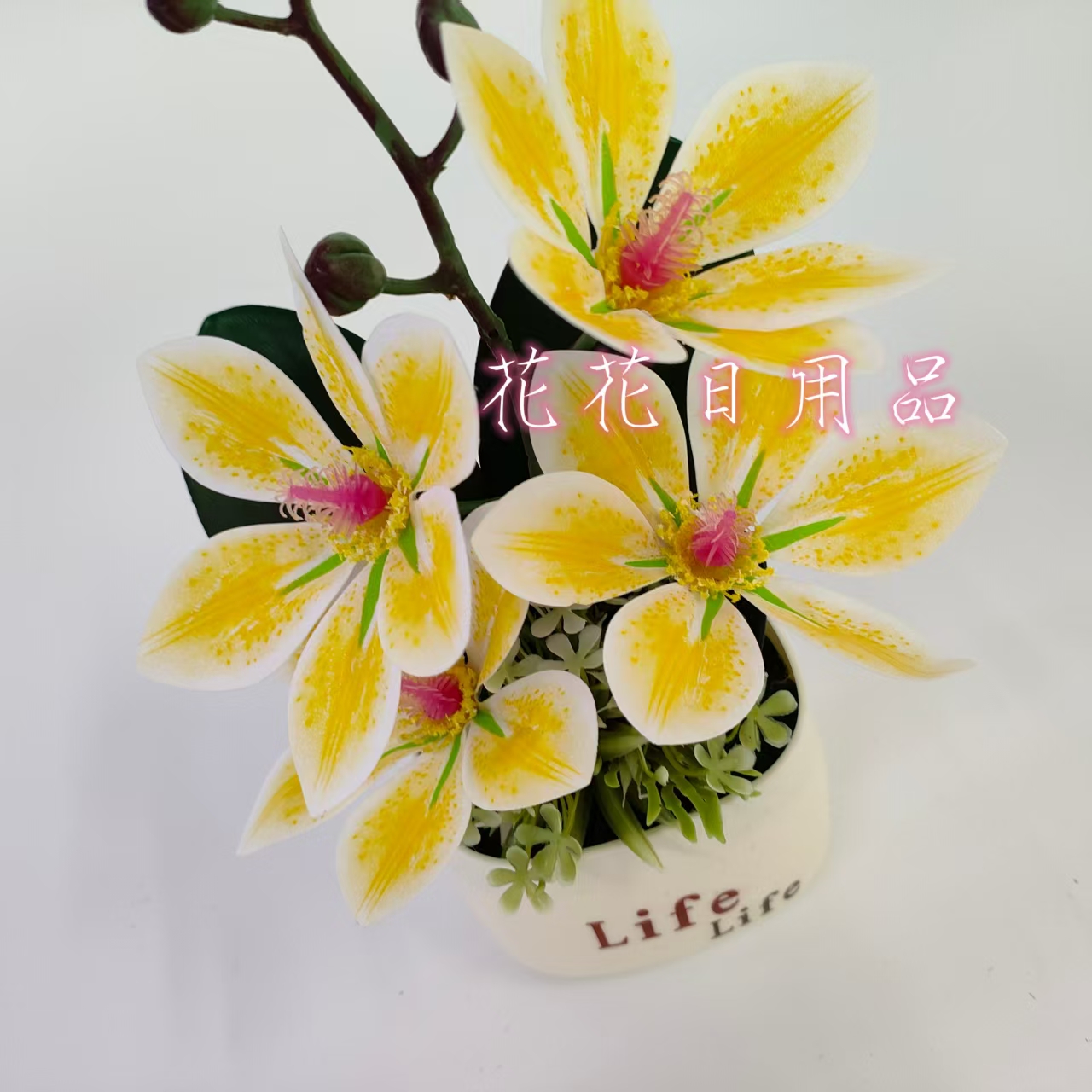 Artificial flowers, fake flowers, bonsai, plastic POTS, magnolia flower ornaments and decorative items Application Scenario