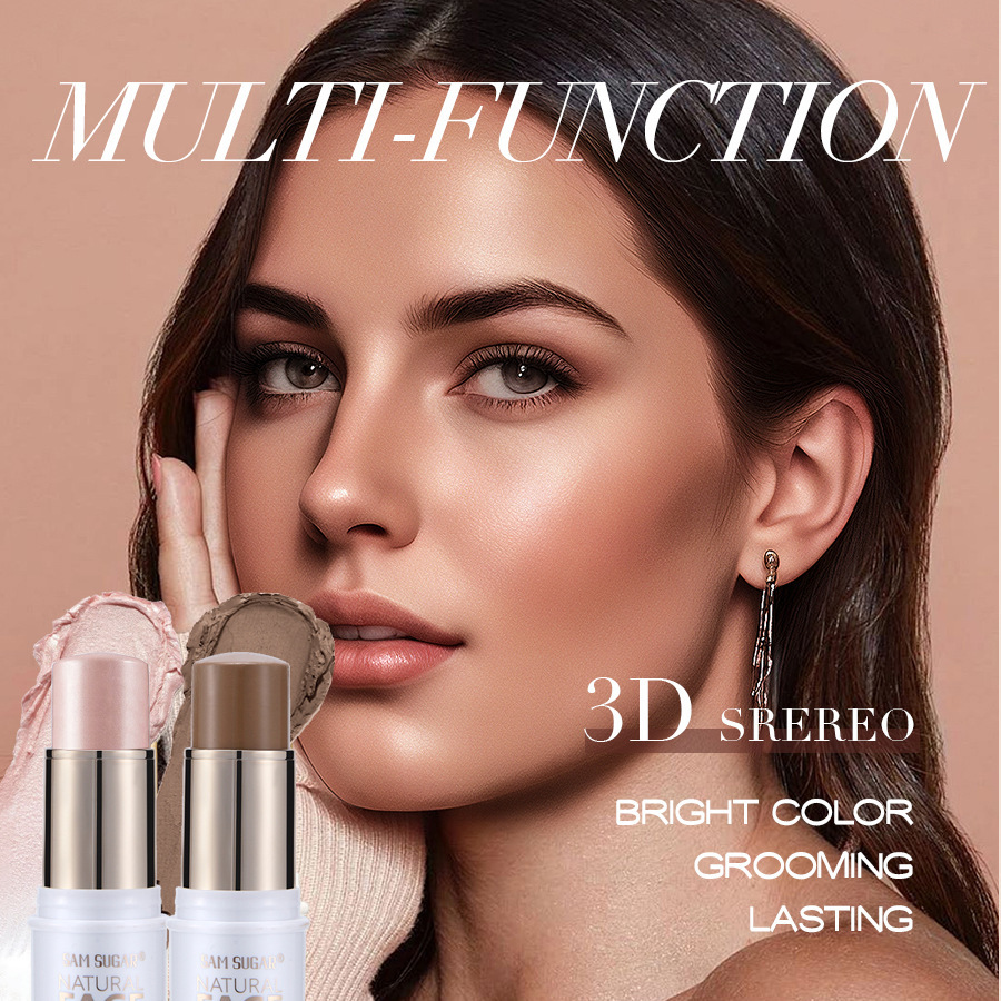 SAM SUGAR Highlighter Contouring Stick Facial Brightening and Contouring Three-dimensional Blush Multi-functional Makeup stick details Picture