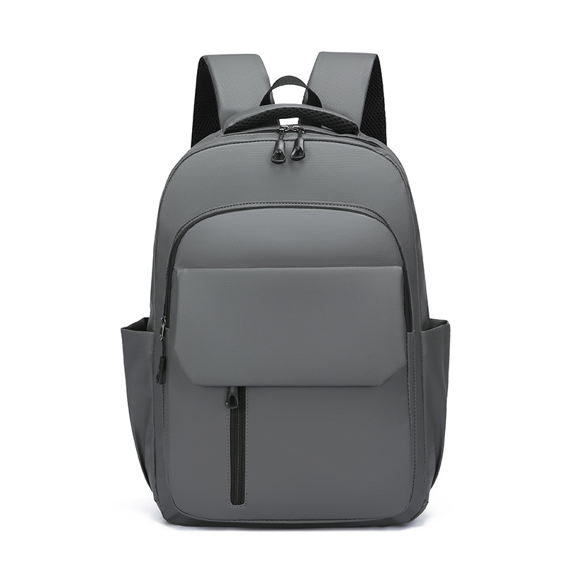 Wholesale of in-stock commuting and business backpacks for men, simple and large-capacity USB charging laptop bags, and student schoolbags Item Picture