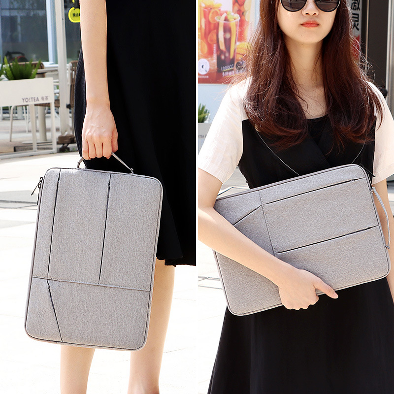 Wholesale portable notebook computer bag inner liner bag 1345.6-inch fashionable notebook with logo printing available Specification drawing