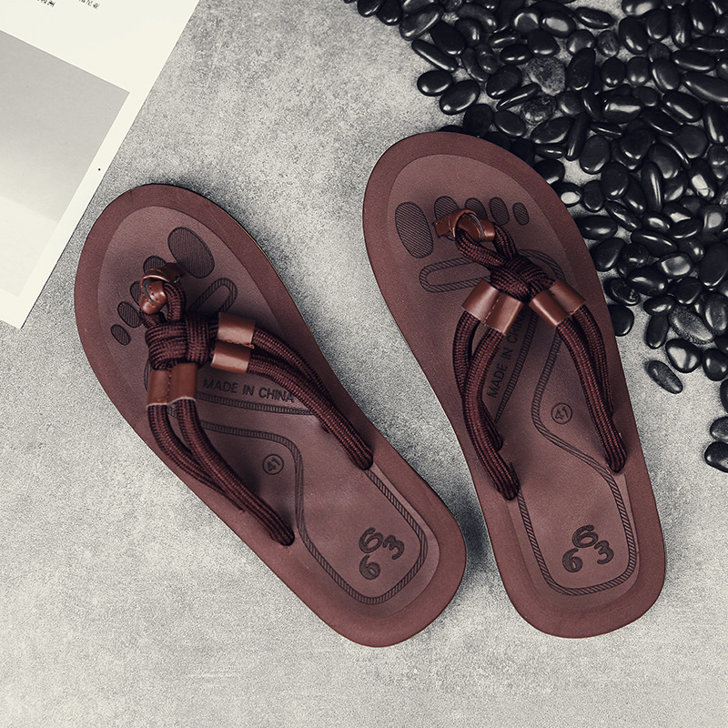 Summer flip-flops men 's couple anti-slip men' s Vietnamese flip-flops beach outerwear sandals slippers foreign trade Specification drawing