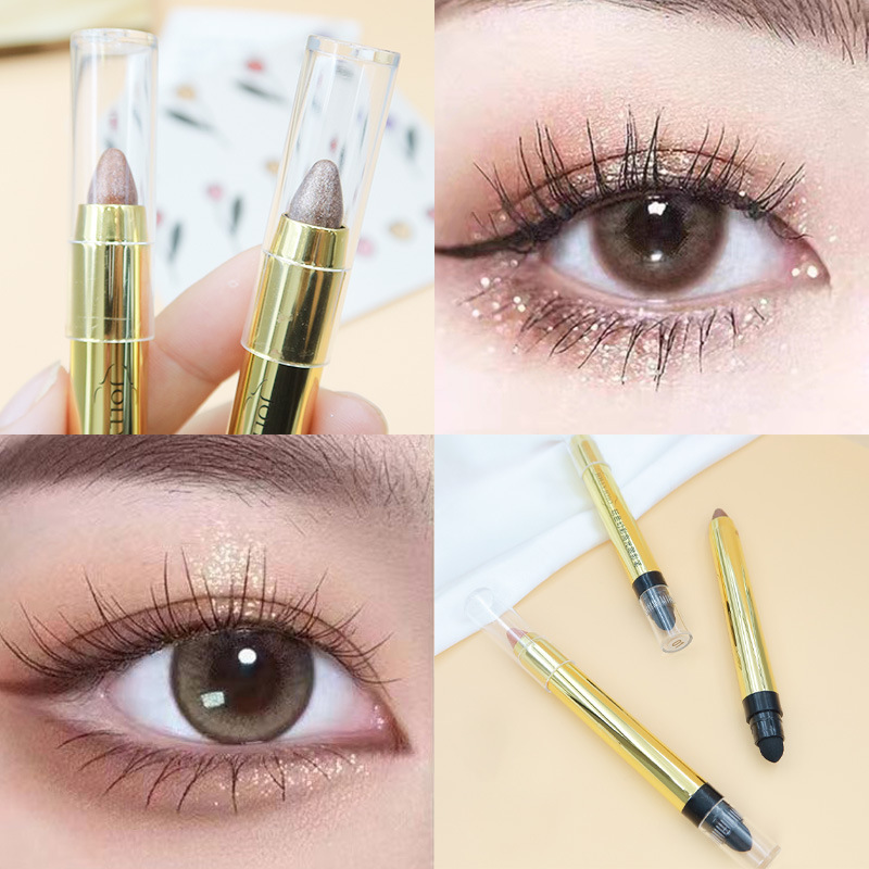 JOLLY JOJO Multi-color Eyeshadow Highlights Brightening double-head Eyeshadow pen Cross-border makeup one-piece consignment Specification drawing