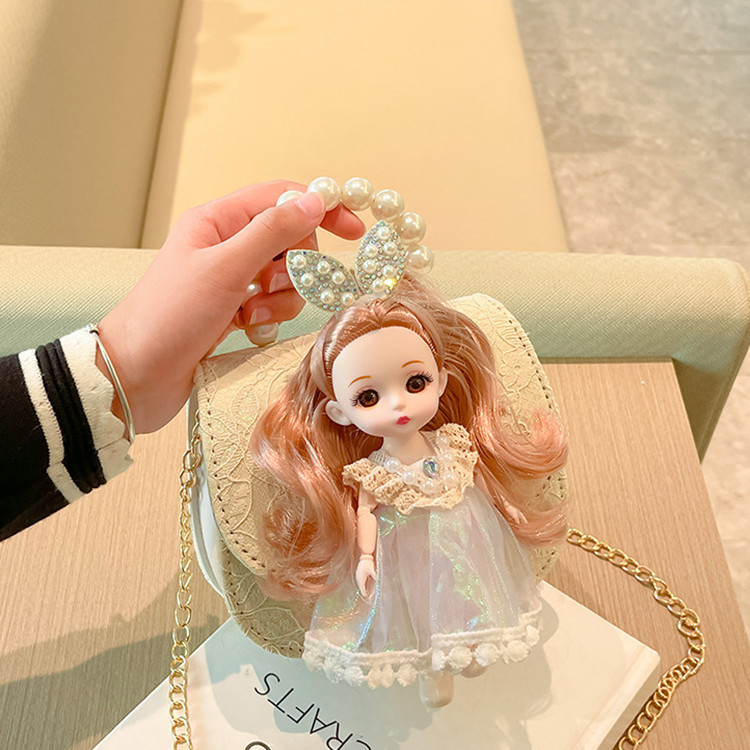 Children's crossbody bag, girls' bag, cute and fashionable little girl princess single-shoulder bag, handbag, loose change accessory bag full figure