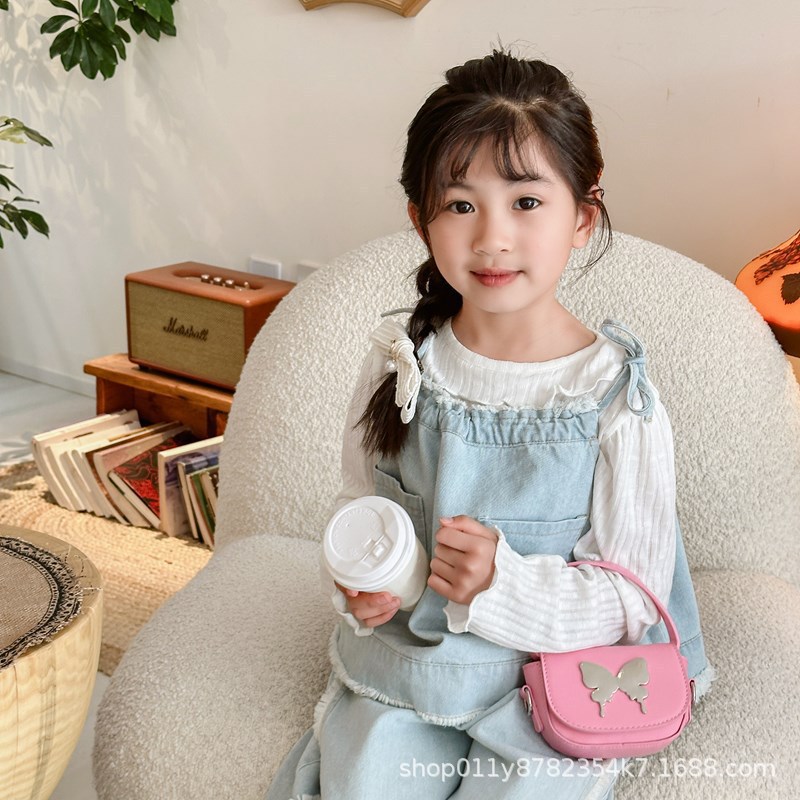 2024 New children's bag, Korean version bow, cute mini princess crossbody bag, popular red envelope handbag Specification drawing