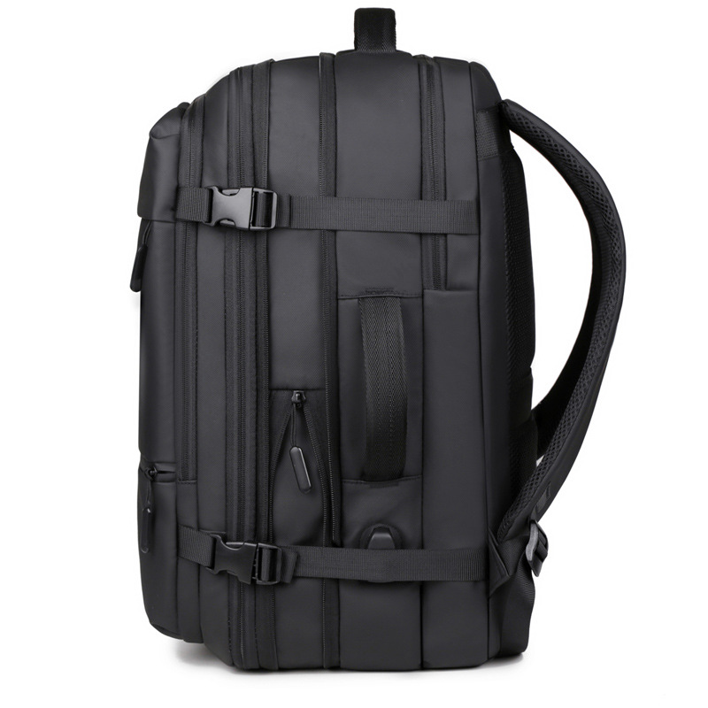 Men's new business and fashionable backpack, large-capacity travel bag, casual waterproof laptop backpack, men's style details Picture