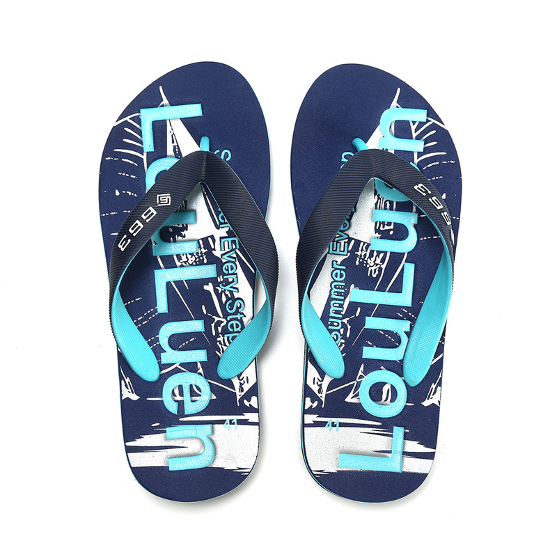 Wholesale of summer men's flip-flops in Lu 'an, outdoor thick-soled men's slippers, casual cool flip-flops for men to wear outside, foreign trade Application Scenario