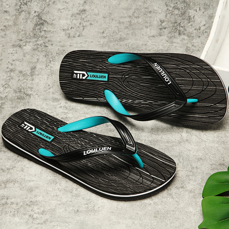 Lu 'an men's flip-flops wholesale summer beach anti-slip outdoor flip-flops Men's trendy rubber cool slippers Specification drawing