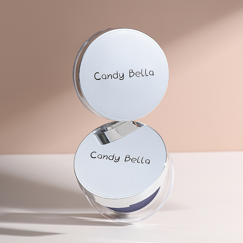 Violet candy bella's new purple oil-control setting powder, contactor powder, skin-friendly and natural oil-control Specification drawing