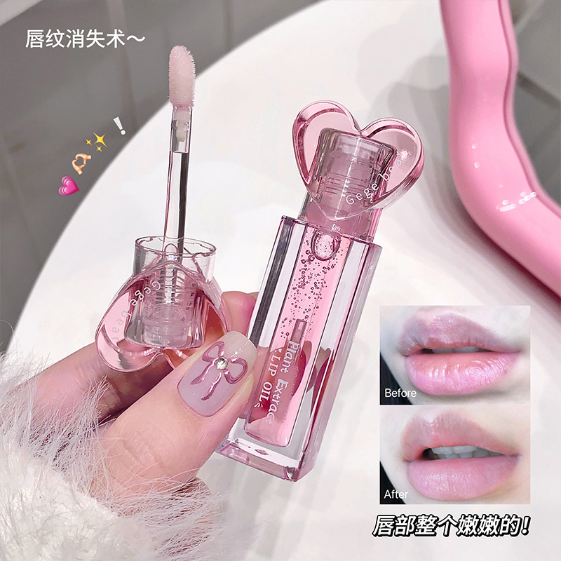 gege bear Plant Extract Lip Care Set: Lip Essence, Lip Care Oil, Lip Mask to Reduce Lip lines Application Scenario