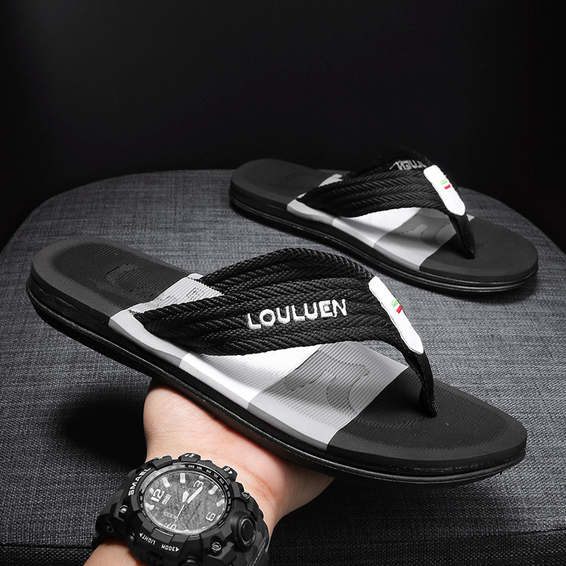 European and American cross-border flip-flops for men, summer anti-slip beach outerwear slippers, men's flip-flops, casual sandals Application Scenario