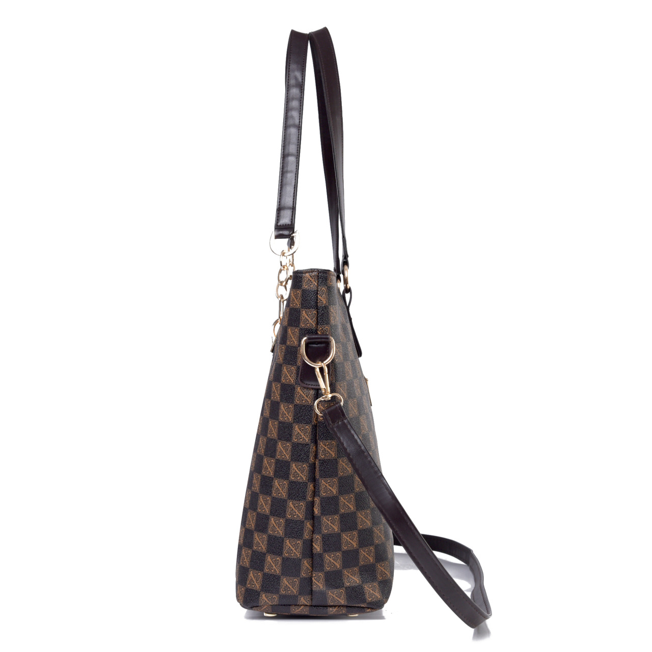 Cross-border 2024 new women's bag, European and American fashion trend printed six-piece set, mother and child bag, hand-held bag, shoulder crossbody bag Specification drawing