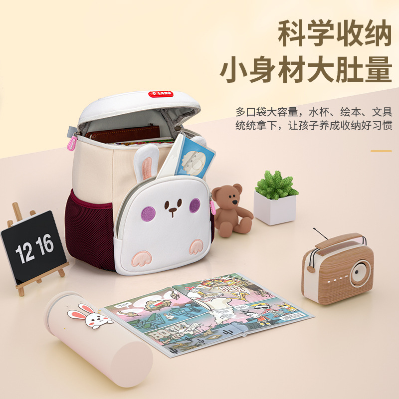 Wholesale of new kindergarten schoolbags, girls' backpacks, large capacity, kindergarten fashion, cartoon personality, rabbit collision Application Scenario