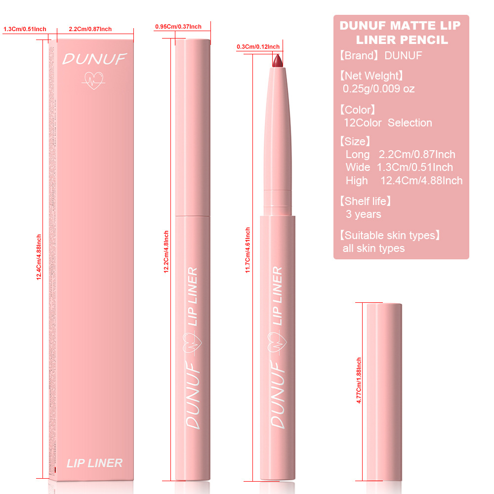 Check out DUNUF 12-color easy-to-color velvet matte lip liner pen! Disclaimer for links Item Picture