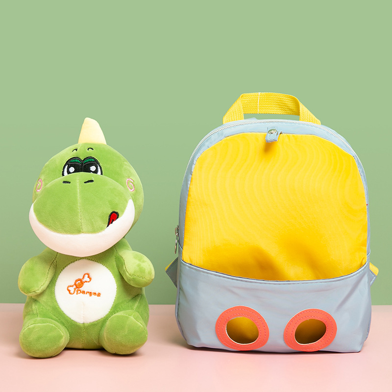 2023 New cartoon detachable doll kindergarten schoolbag, cartoon dinosaur plush children's and baby backpack Application Scenario