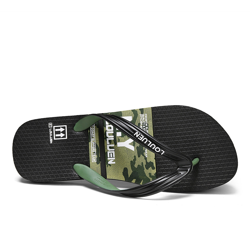 Lu 'an summer flip-flop sandals for men's new trendy outerwear beach anti-slip men's flip-flops Item Picture