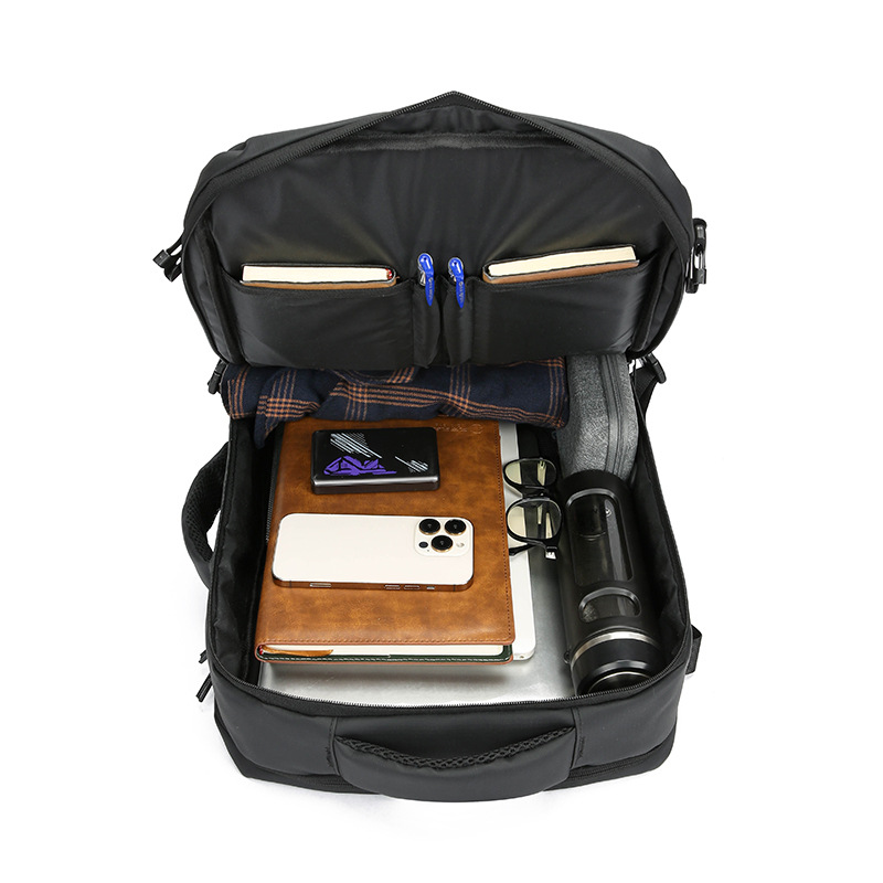 New cross-border Korean version men's backpacks, large-capacity, simple commuting computer bags for foreign trade, and school bags for junior and senior high school students Item Picture