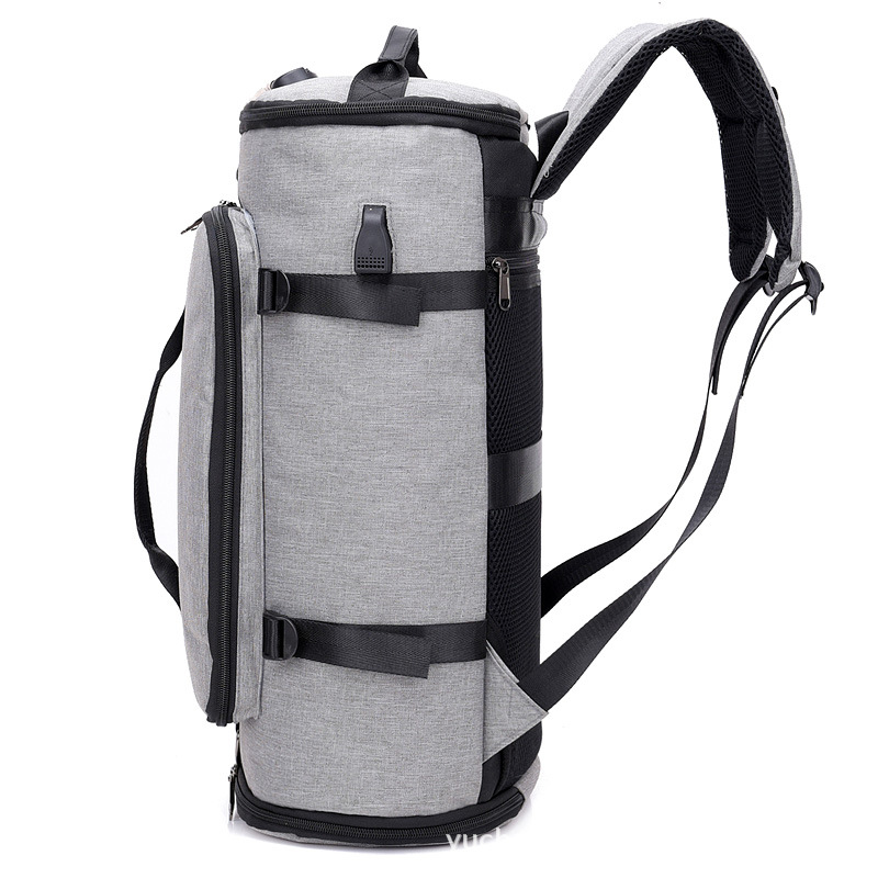 Wholesale Oxford cloth schoolbags in stock, large-capacity outdoor travel backpacks, multi-purpose luggage backpacks, customized logos details Picture
