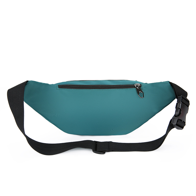 Sports outdoor waist bag, portable single-shoulder crossbody bag, fashionable men's and women's solid color large-capacity chest bag, mobile phone coin purse Application Scenario