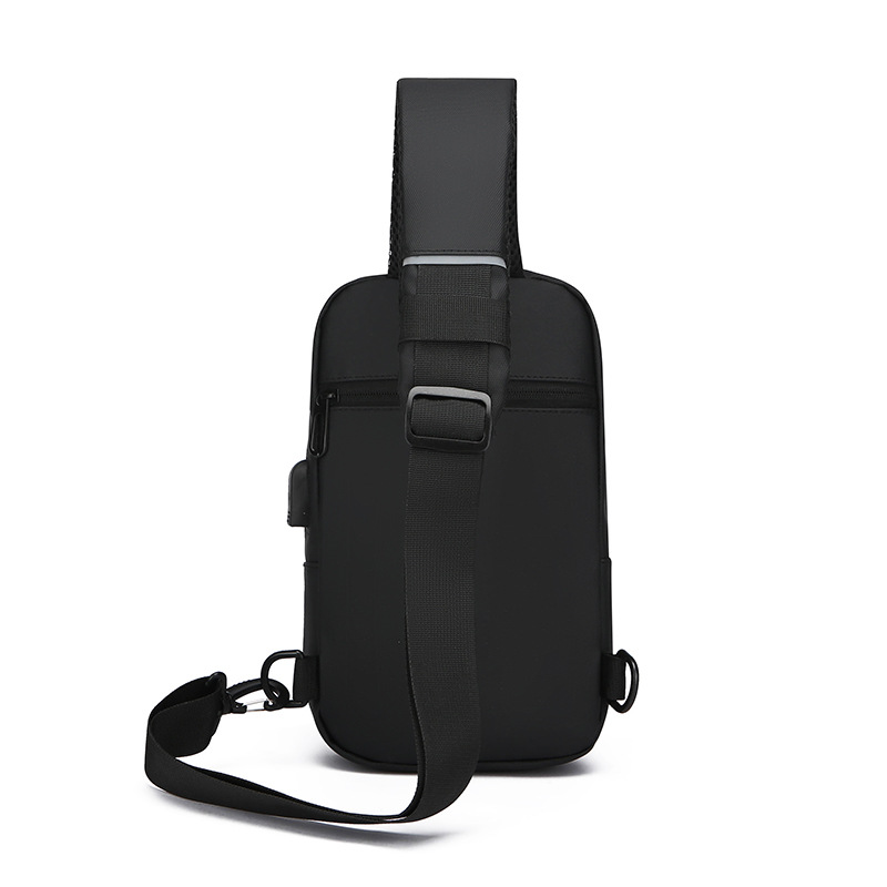 Sports chest backpack, USB charging port bag, fashionable single-shoulder crossbody bag, cross-border wholesale, men's chest bag, multi-functional Application Scenario