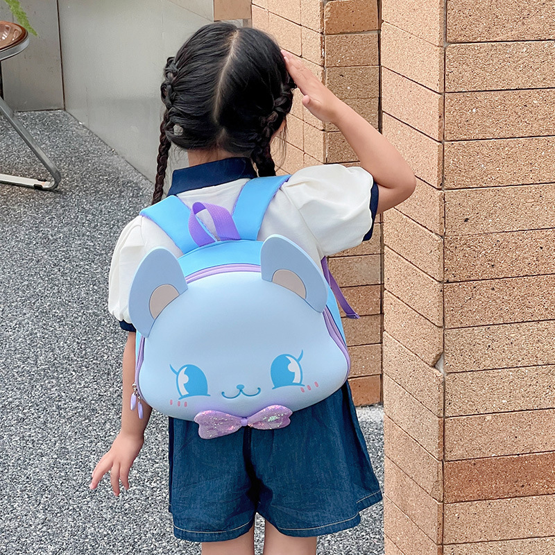 Korean-style cute children's schoolbags, cartoon fox eggshell backpacks for kindergarten kids, and lightweight backpacks for babies going out Application Scenario
