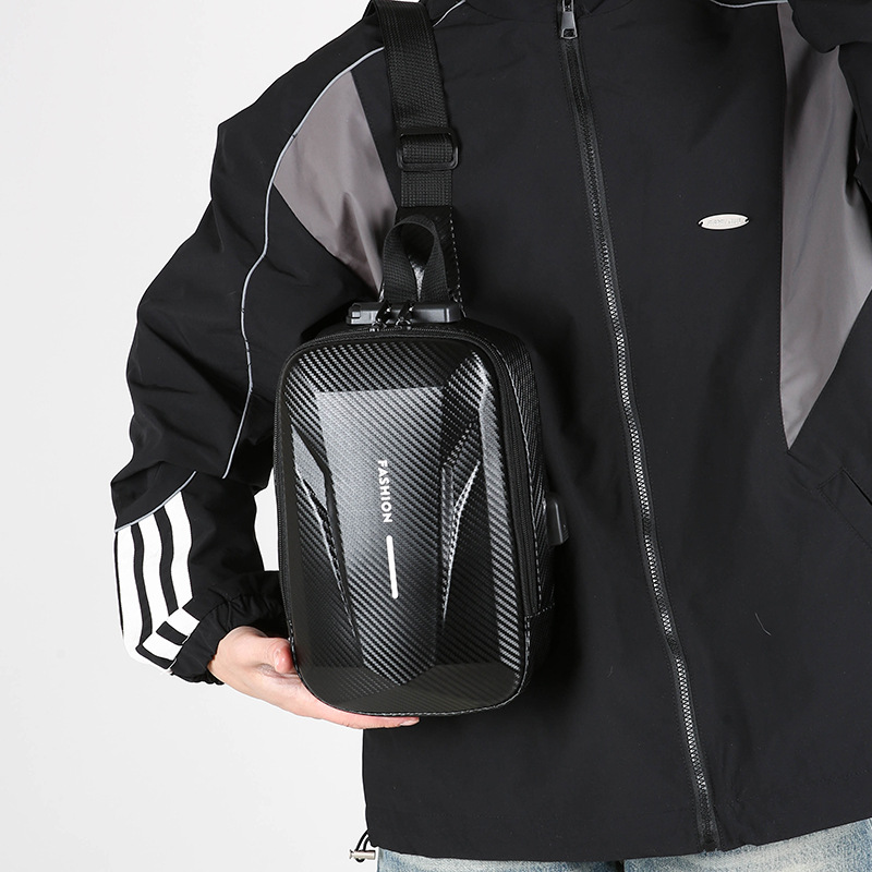 Large-capacity casual new fashionable single-shoulder bag, stylish and simple commuting mobile phone student crossbody bag details Picture