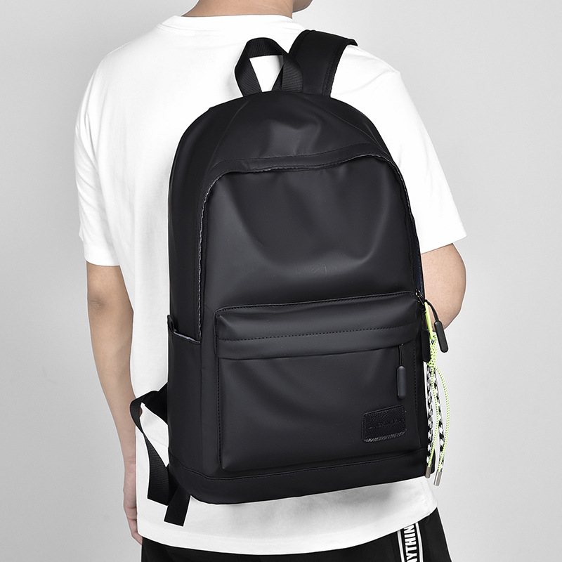 2023 New Korean-style personalized solid color backpack, large-capacity versatile casual schoolbag, fashionable and simple student backpack details Picture