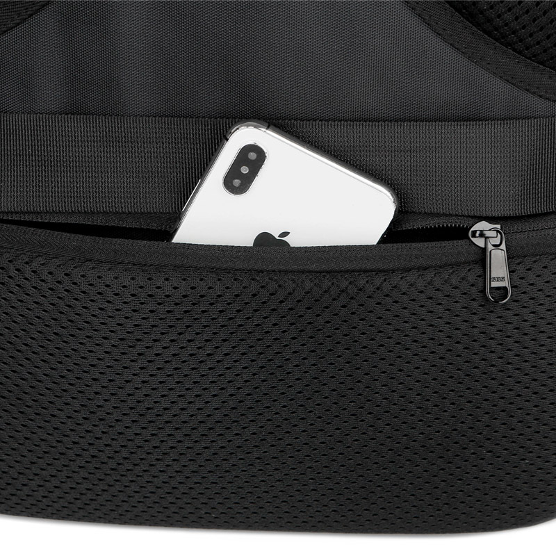 Leather film backpack for men, large-capacity multi-functional business travel backpack, laptop bag, college student schoolbag Application Scenario