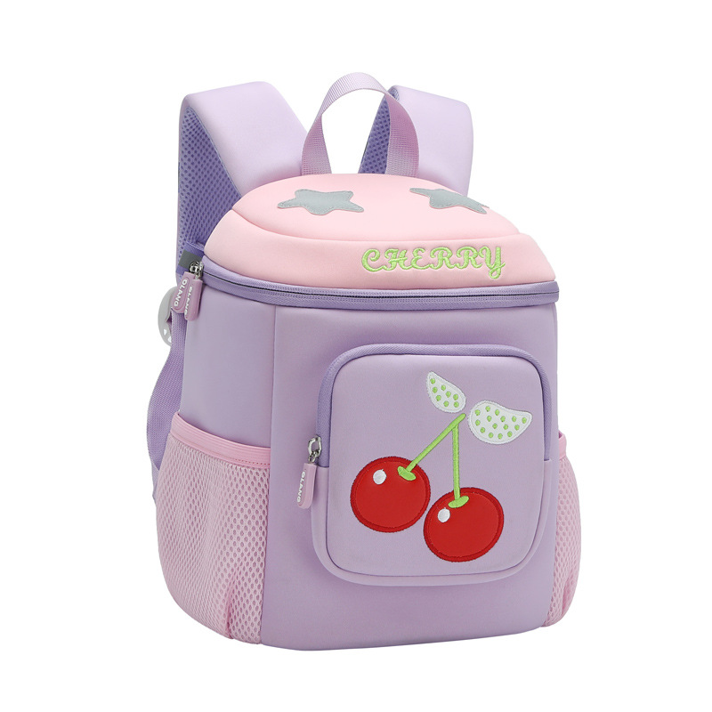 Kindergarten girls' schoolbag, primary school students' bow, girls' sweet schoolbag, spine support, breathable and comfortable, large-capacity schoolbag Item Picture