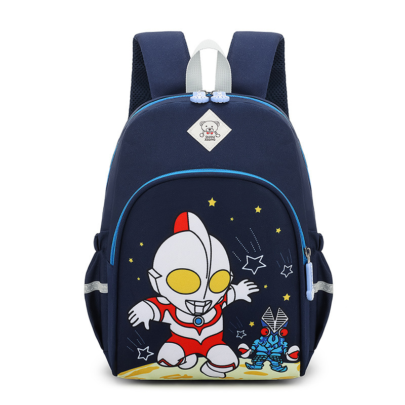 New children's schoolbags, cute cartoon backpacks for kindergartens, trendy and relaxing backpacks for boys and girls, and cross-border travel Item Picture