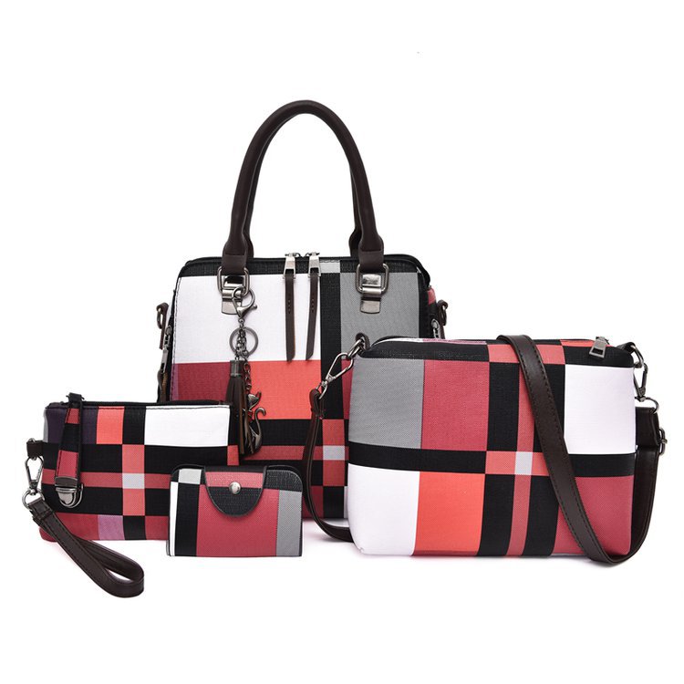 New style four-piece handbag set, European and American handbag, women's trend single-shoulder cross-border wholesale, women's bag consignment, crossbody bag Application Scenario