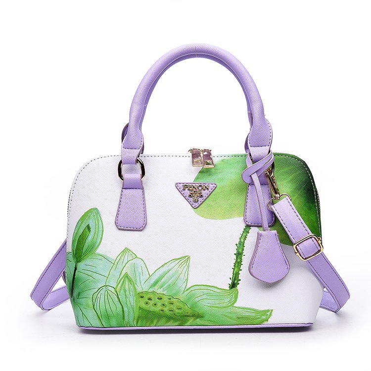 New trendy printed shell bags, European and American women's bags, single-shoulder crossbody hand-held women's bags, cross-border one-piece delivery worldwide Specification drawing