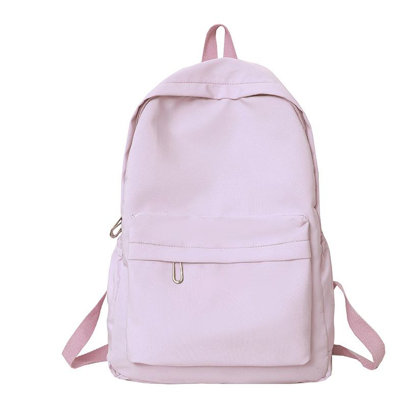 New solid-color backpacks for winter 2024, casual backpacks for women, cross-border schoolbags, simple ins large-capacity travel bags Item Picture