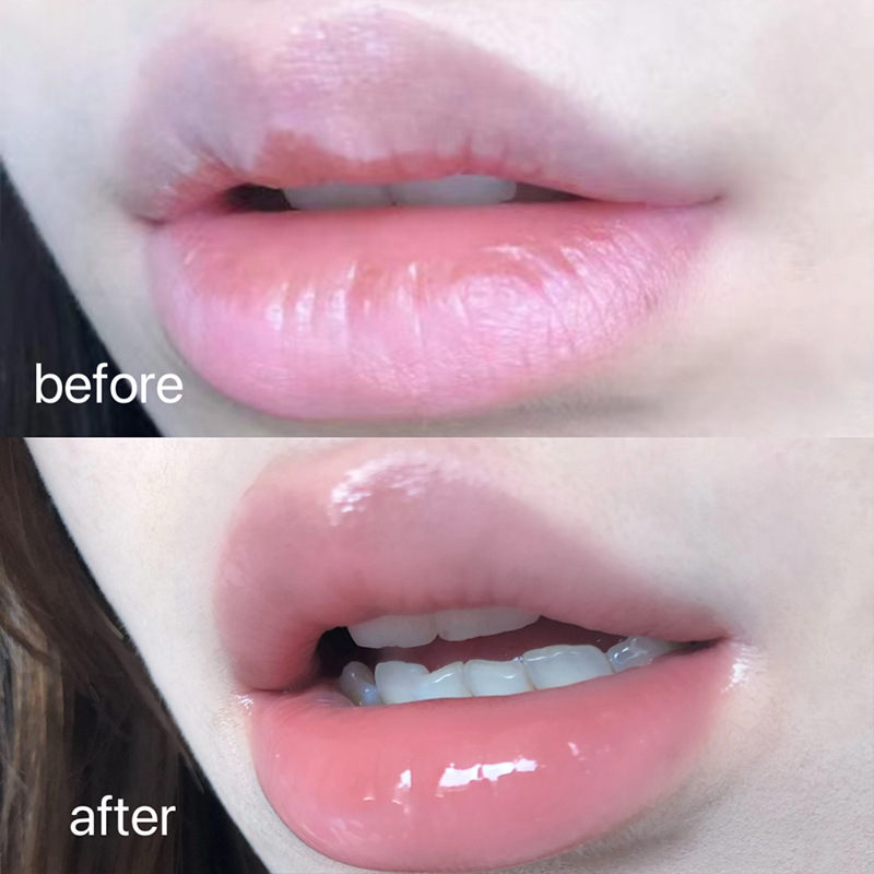 Cross-border foreign trade Love Jam Lip Oil three-color moisturizing Cute pattern Dudu Lip gloss Glass lip wholesale and consignment details Picture