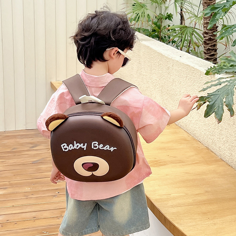 Children's backpacks, parent-child backpacks, kindergarten schoolbags, large-capacity luminous bear schoolbags for students going out details Picture