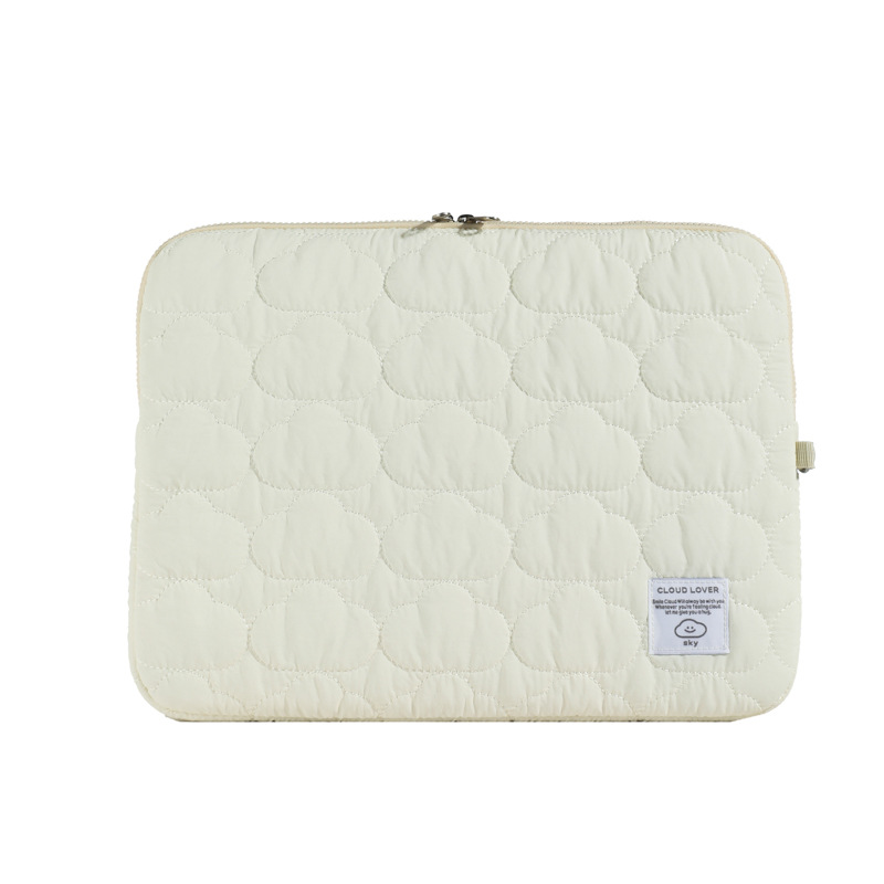 Cross-border Korean cute cloud embroidery ipad tablet bag trend 11/13/15-inch notebook inner liner bag Item Picture