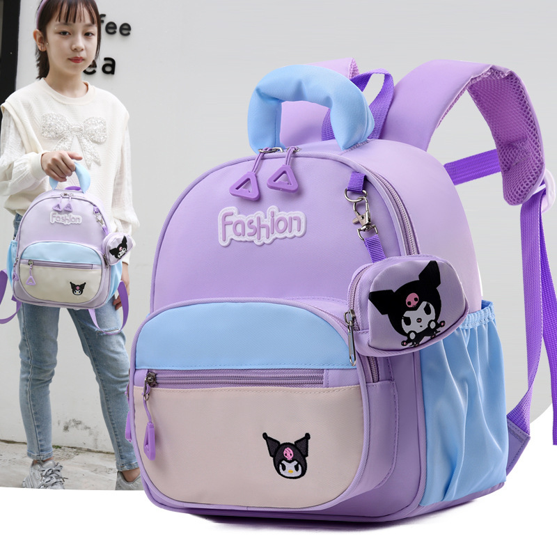 New children's schoolbags with cartoon prints, backpacks for small and middle classes in kindergartens, stylish girls' casual backpacks and travel bags full figure