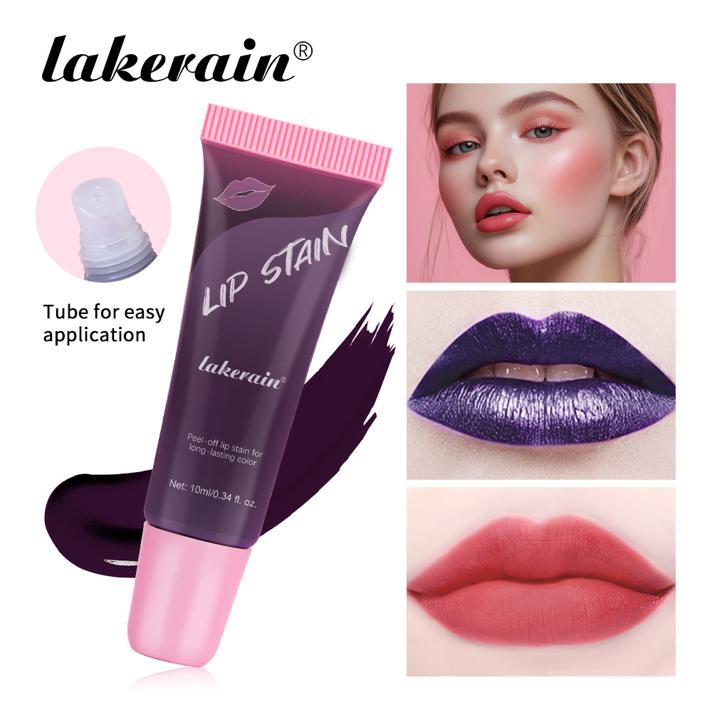 Lakerain tearable lip gloss matte and easy-to-apply tearable lipstick full figure
