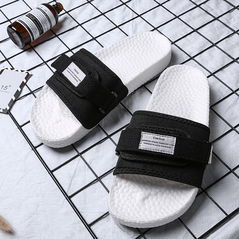 Lu 'an Popcorn Slippers for men's summer outdoor fashion men's sandals with Velcro and eva soft soles, one-word flip-flops Application Scenario