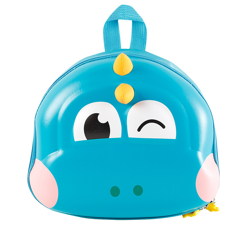 New kindergarten backpack dinosaur 3D hard shell men's and women's bags, eggshell for entering the kindergarten, super cute children's dirt-resistant bags Item Picture