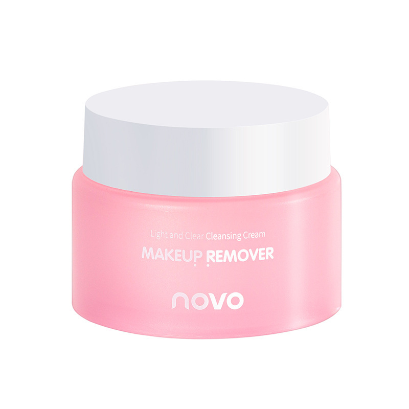 NOVO Light Cleansing Makeup Remover Cream is gentle and non-irritating, deeply cleansing the eyes, lips and face. It is a makeup remover lotion and water Item Picture